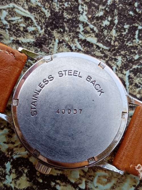 Lanco manual wind wrist watch unbelievable purple dial 33mm ex crown WORKING