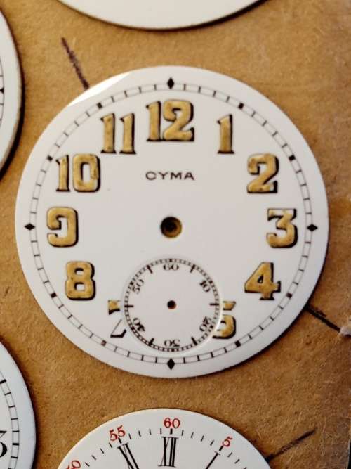 New old stock pocket watch/trench watch dials 30mm