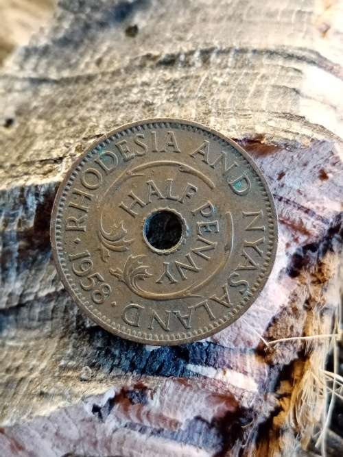 Rhodesia and Nyasaland half penny 1952