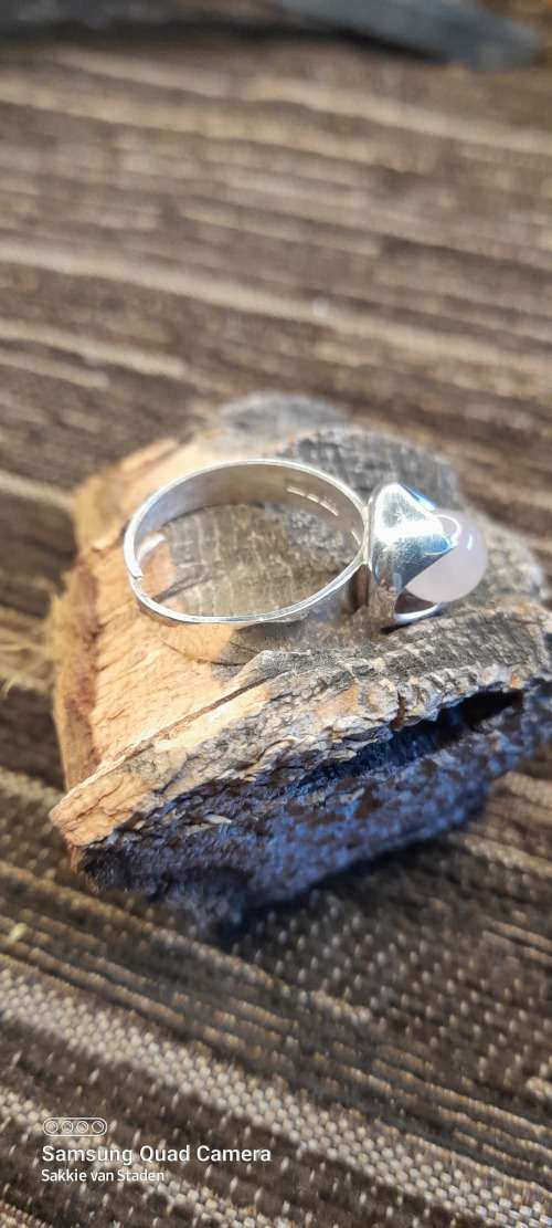 Sterling Silver ladies ring Size T Adjustable NO BOX!