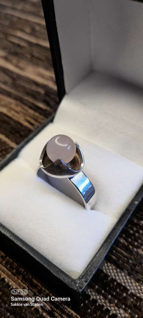 Sterling Silver ladies ring Size T Adjustable NO BOX!