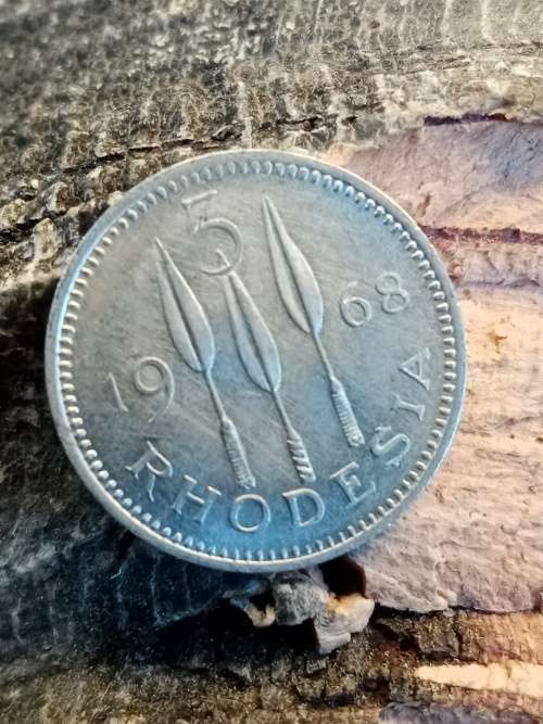 Rhodesia threepence 1968