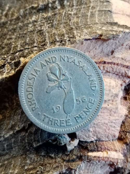Rhodesia and Nyasaland 1956 Threepence