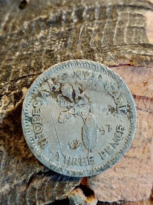 Rhodesia and Nyasaland threepence 1957