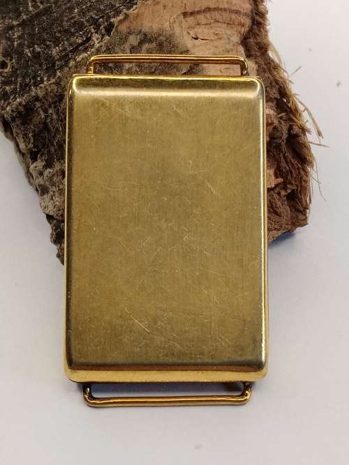 New old stock watch cases no crystal gold plated length: 41mm width: 27mm