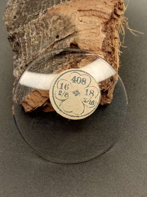 Domed pocket watch crystal thick size: 408