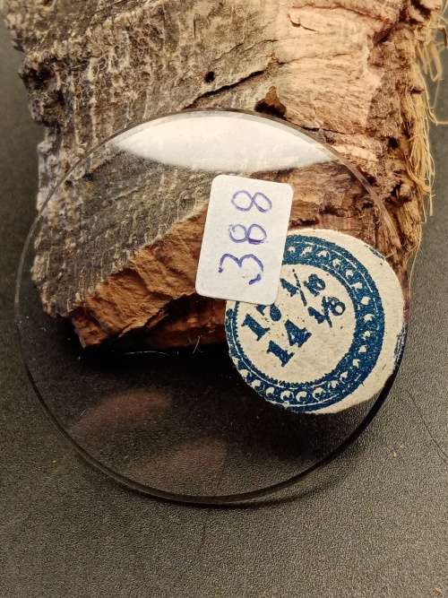 Domed pocket watch crystal thick size: 388