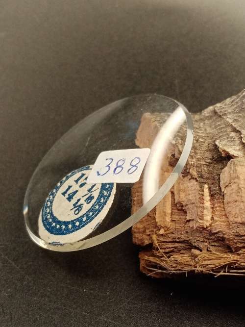 Domed pocket watch crystal thick size: 388