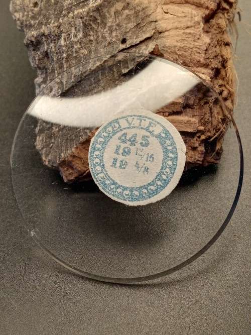 Domed pocket watch crystal thick size: 445