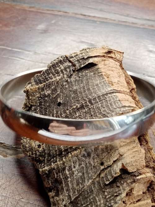 Sterling silver bangle width: 10mm inside diameter: 65mm
