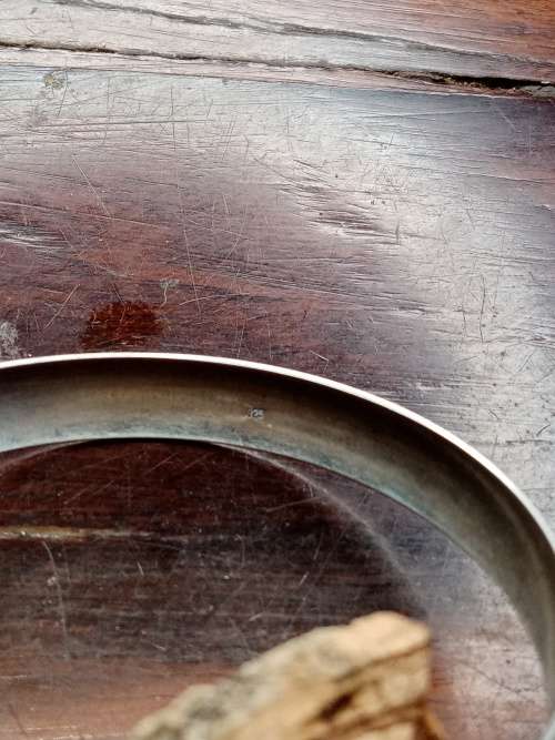 Sterling silver bangle width: 10mm inside diameter: 65mm