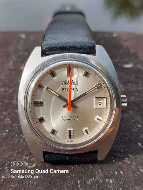 Vulcain Sigma Automatic Eta 2872 Serviced lug size 18mm case size 34mm