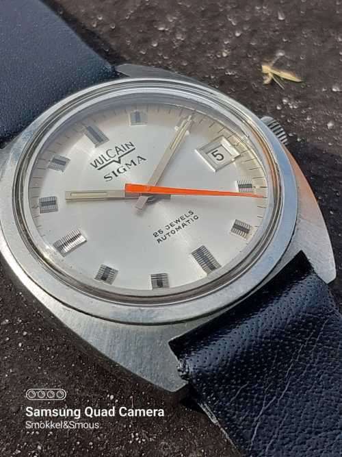 Vulcain Sigma Automatic Eta 2872 Serviced lug size 18mm case size 34mm
