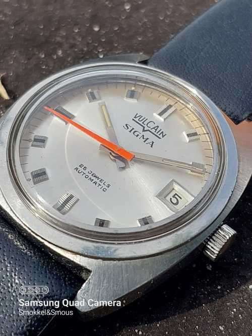 Vulcain Sigma Automatic Eta 2872 Serviced lug size 18mm case size 34mm