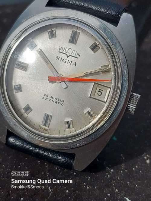 Vulcain Sigma Automatic Eta 2872 Serviced lug size 18mm case size 34mm