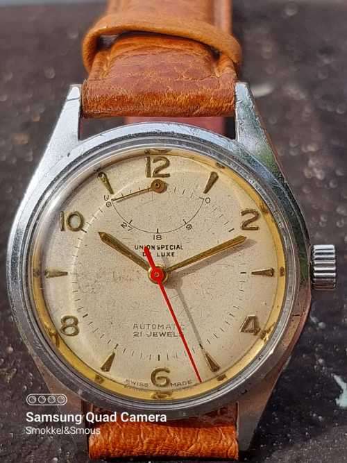 Union Special with power reserve indicator from late 1940`s to early 50`s case size 33mm