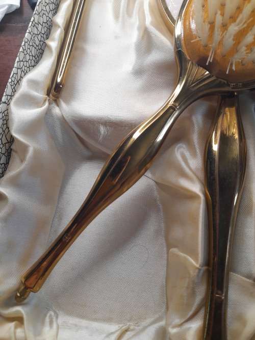 Vintage pink hairdresser set