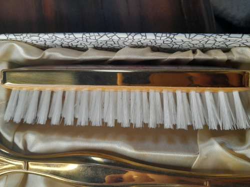 Vintage pink hairdresser set