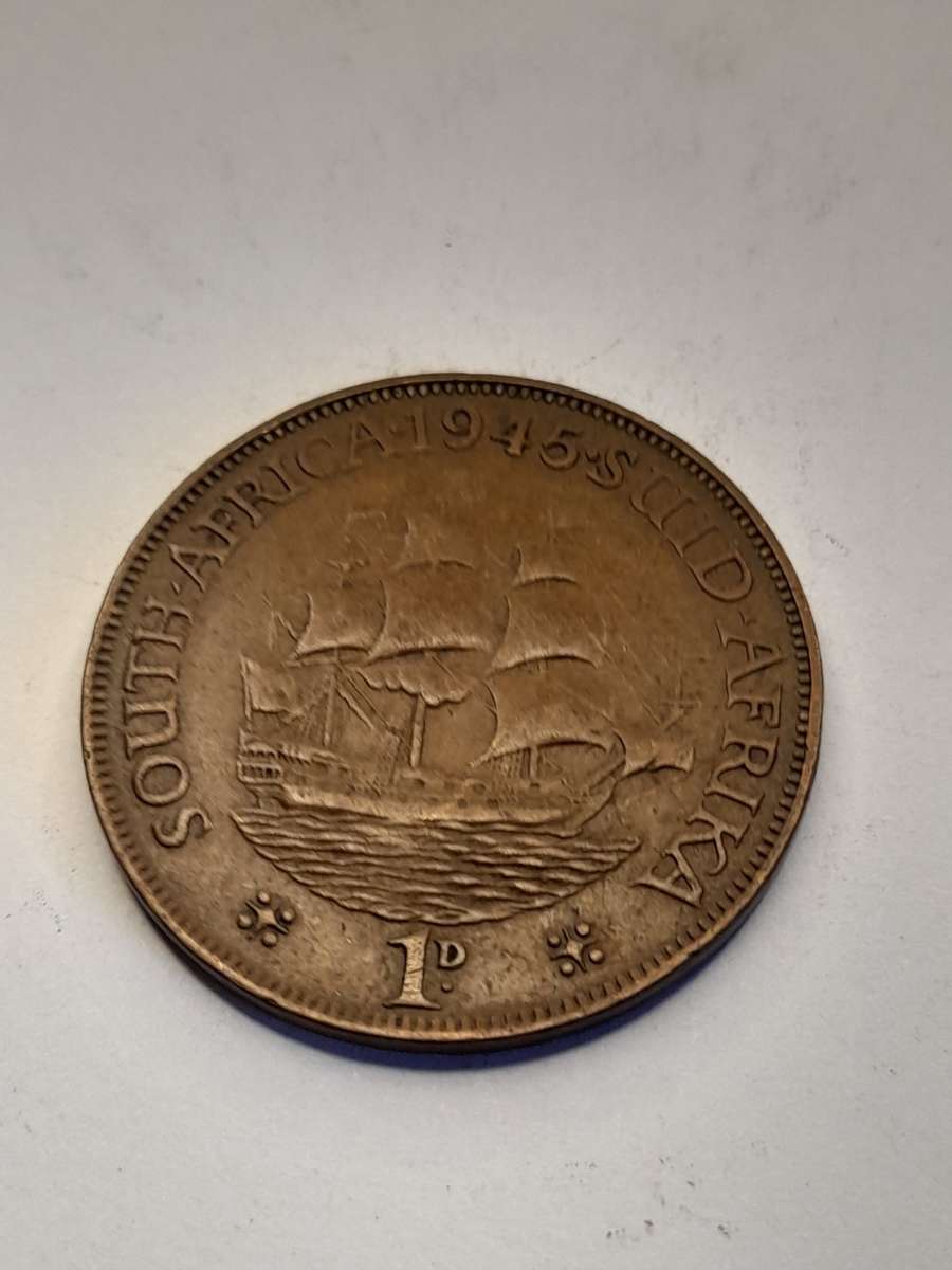 South Africa 1 Penny 1945