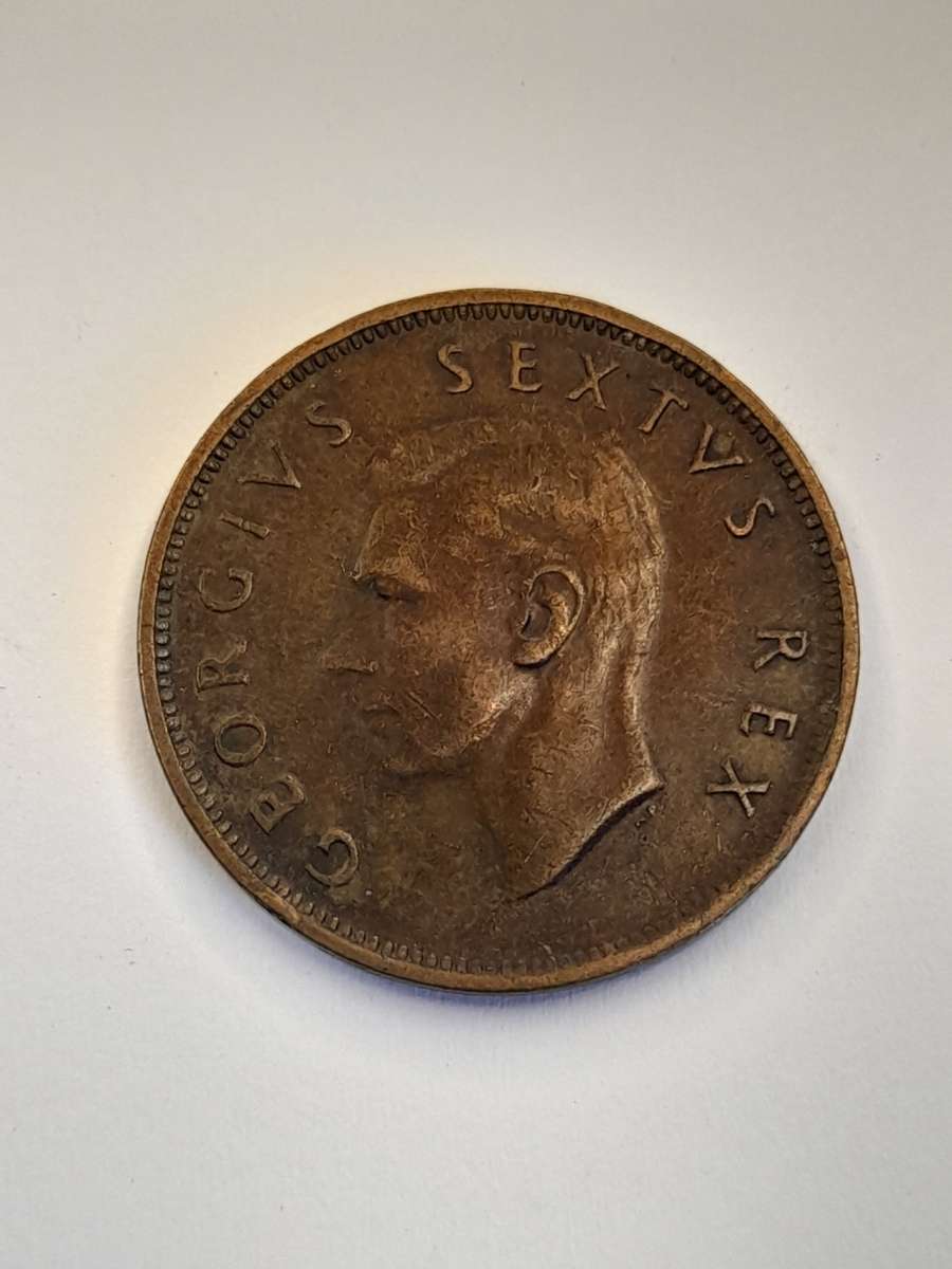 South Africa 1/2 penny 1950
