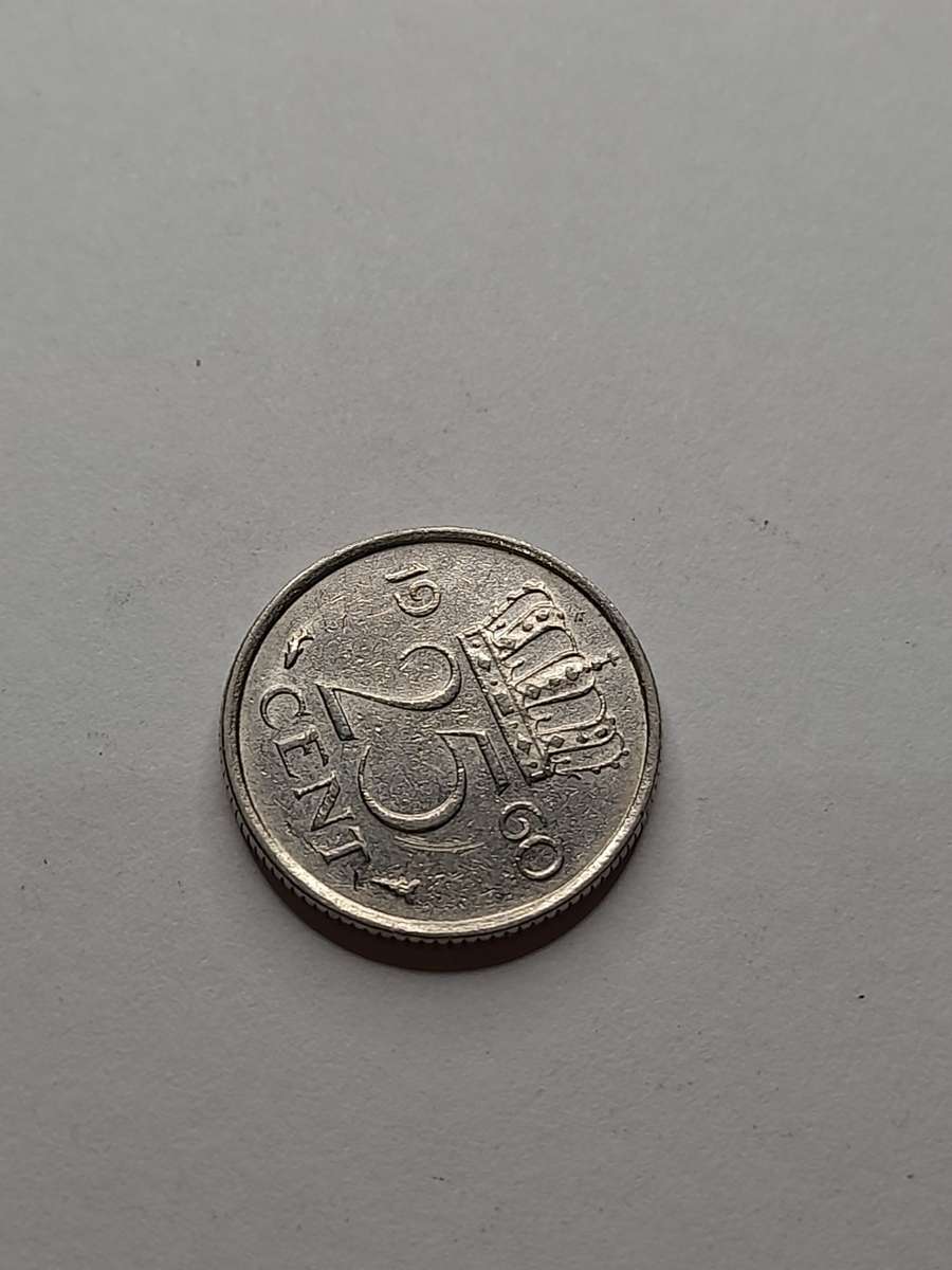 Netherlands 1960 25 cents