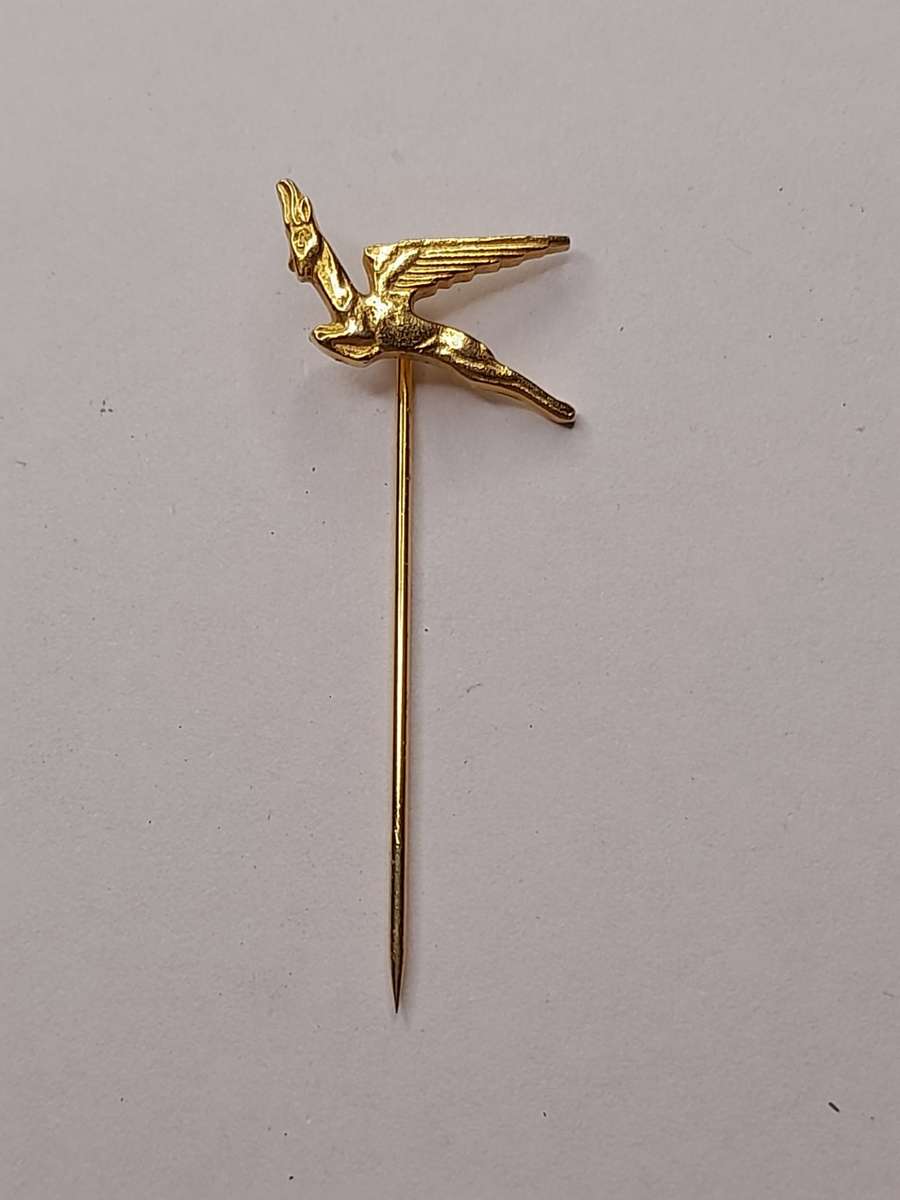 Mini flying SAA springbok pin