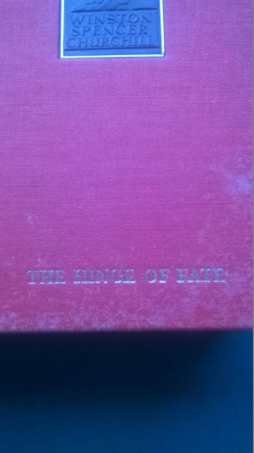 Winston Churchill book set & LP record (The voice of Winston Churchill)