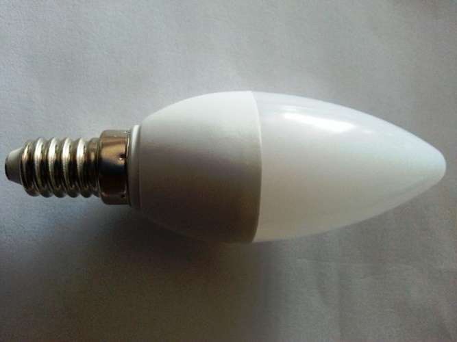 3 Watt LED Candle Bulb E 14 Screw Base - Clear or Shaded Lens (warm white only)