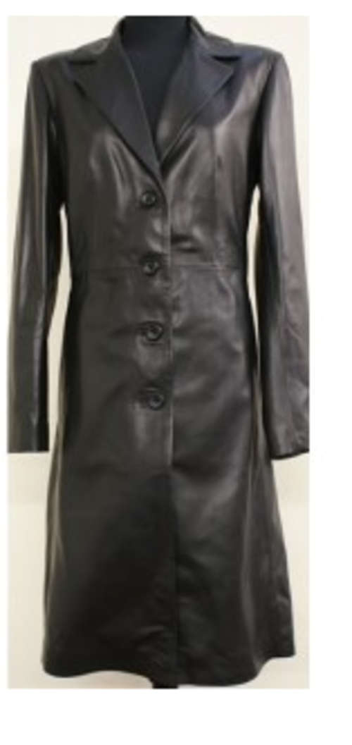 BEAUTIFUL  CLASSY Women's Classic Tailored Leather Coat - Isla