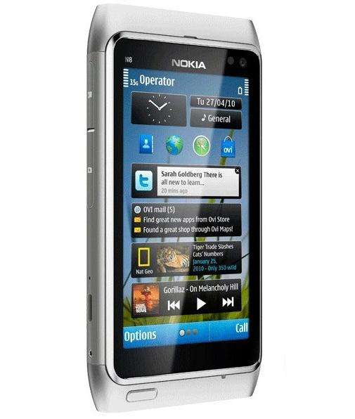 Nokia N8 3G 16GB 12MP Bluetooth Factory Unlocked Silver Smartphone +free 8GB memory card