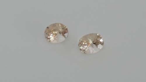 0,80CT STUNNING SPARKLE!! AAA+ NATURAL MORGANITE OVAL PAIR VVS