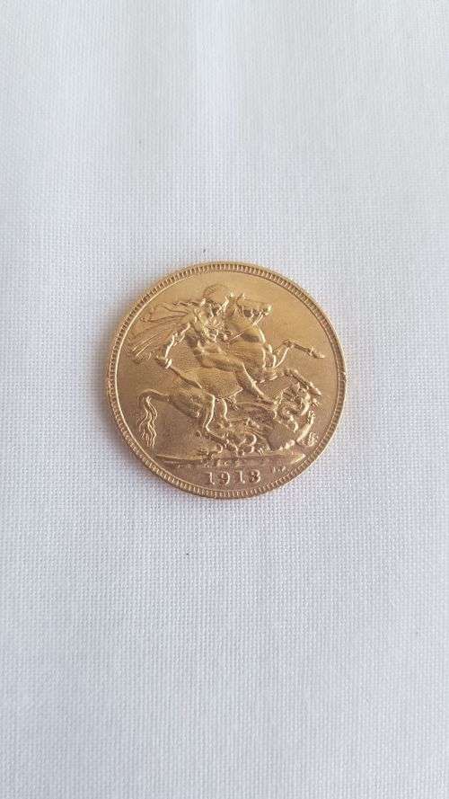Gold Sovereign - King George 1913