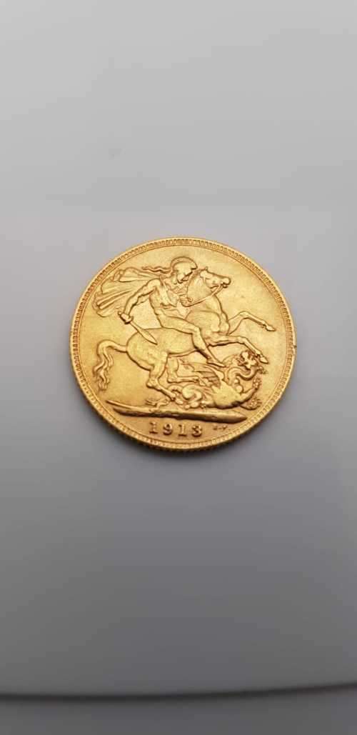 Gold Sovereign - King George 1913