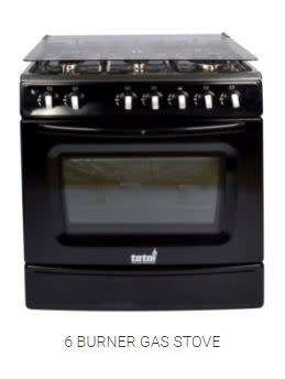 TOTAI 6 BURNER GAS STOVE AND GAS OVEN