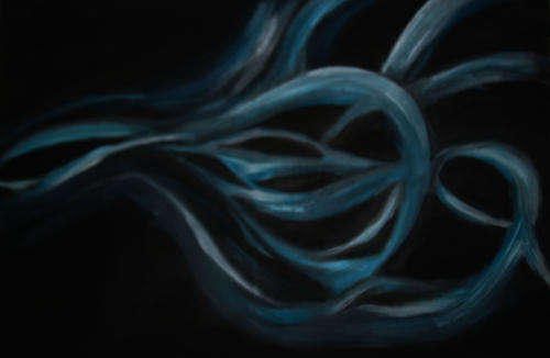 "ABSTRACT ART" Oil On Canvas Painting (910 x 610) By ES Hoy