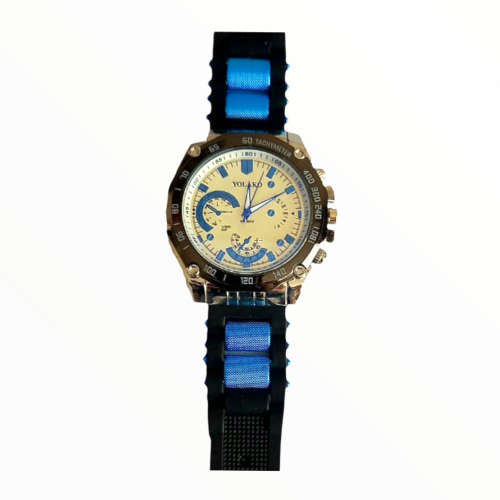 Yolako Sports Strap Leather Watch - Blue