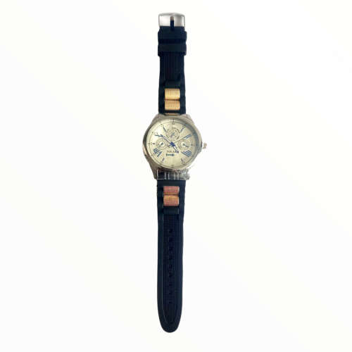 Yolako Sports Strap Leather Watch - Blue and Orange
