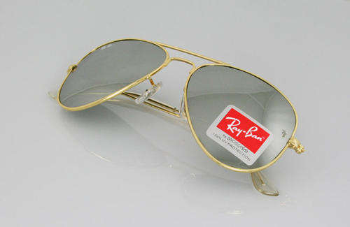 Ray Ban Aviator Sunglasses RB 3025 Gold frame Mirror Finshed Lenses