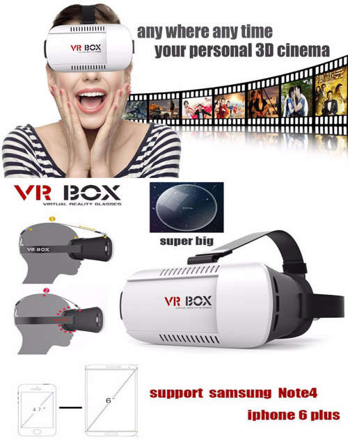 VR Box 2.0 Virtual Reality 3D Glasses Helmet VR BOX Headset