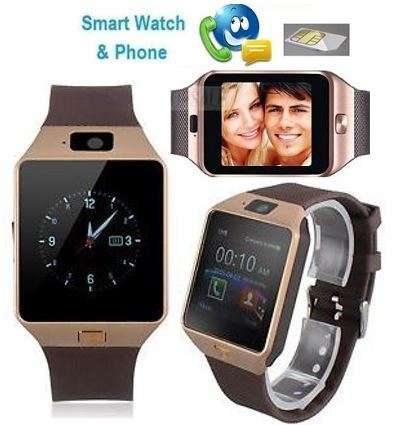 Smartphone Wrist Watch - SIM CARD, Bluetooth, Camera, Sleep Monitor, SD Card, MP3 etc-GOLD,Silver