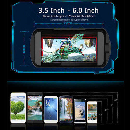 VR Box 2.0 Virtual Reality 3D Glasses Helmet VR BOX Headset with Bluetooth gaming remote