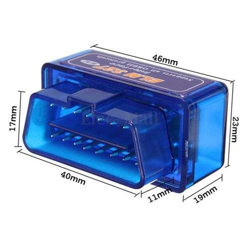 Super Mini ELM327 Bluetooth v1.5 OBD2 Auto Scanner TORQUE ANDROID