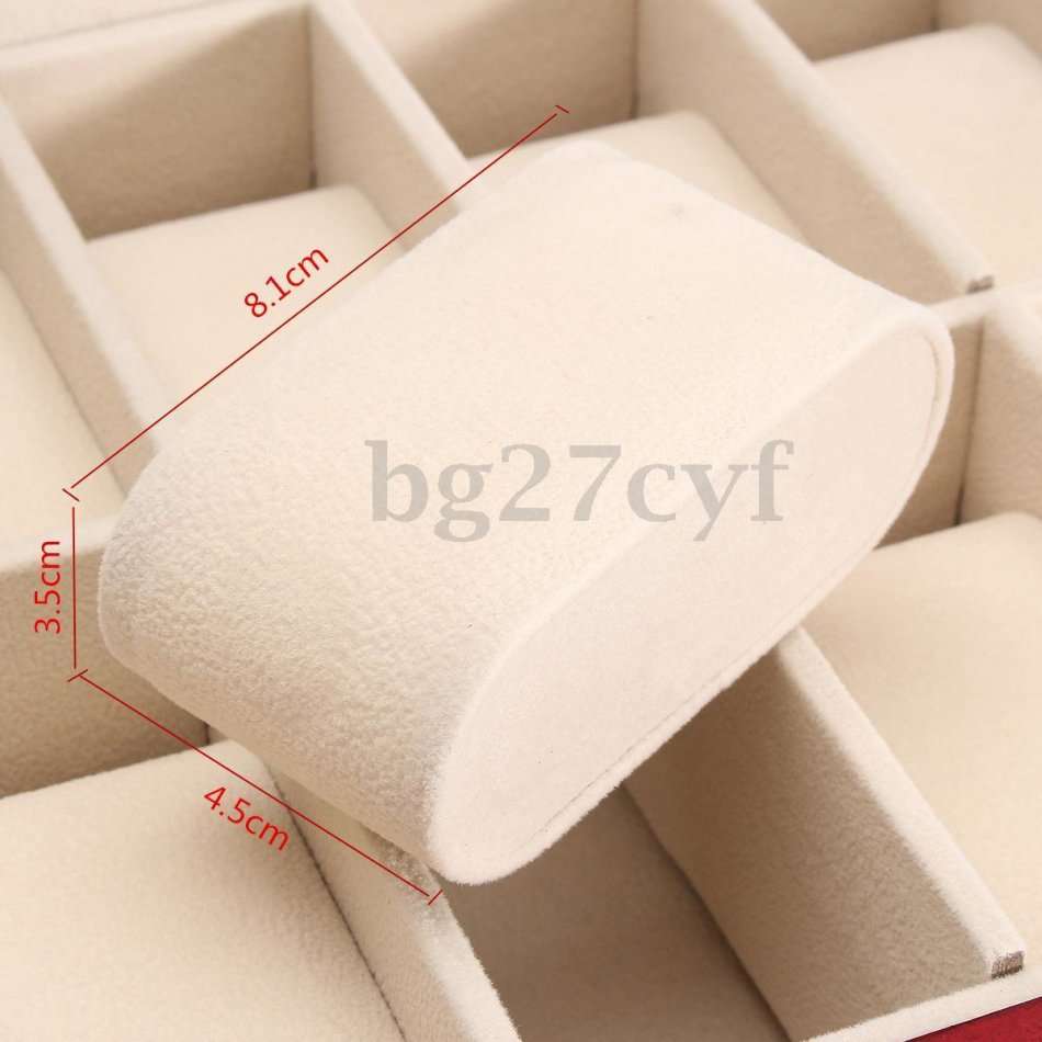 *LOCAL STOCK* Elegant Cherry Wood 10 Grid Watch Display Collection Case Jewelry Storage Organizer