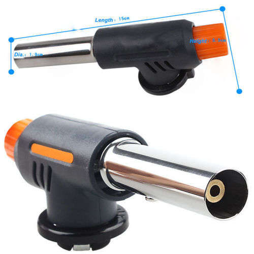 Portable Flame GUN Lighter Jet Torch Butane Gas Burner for Welding Camping BBQ
