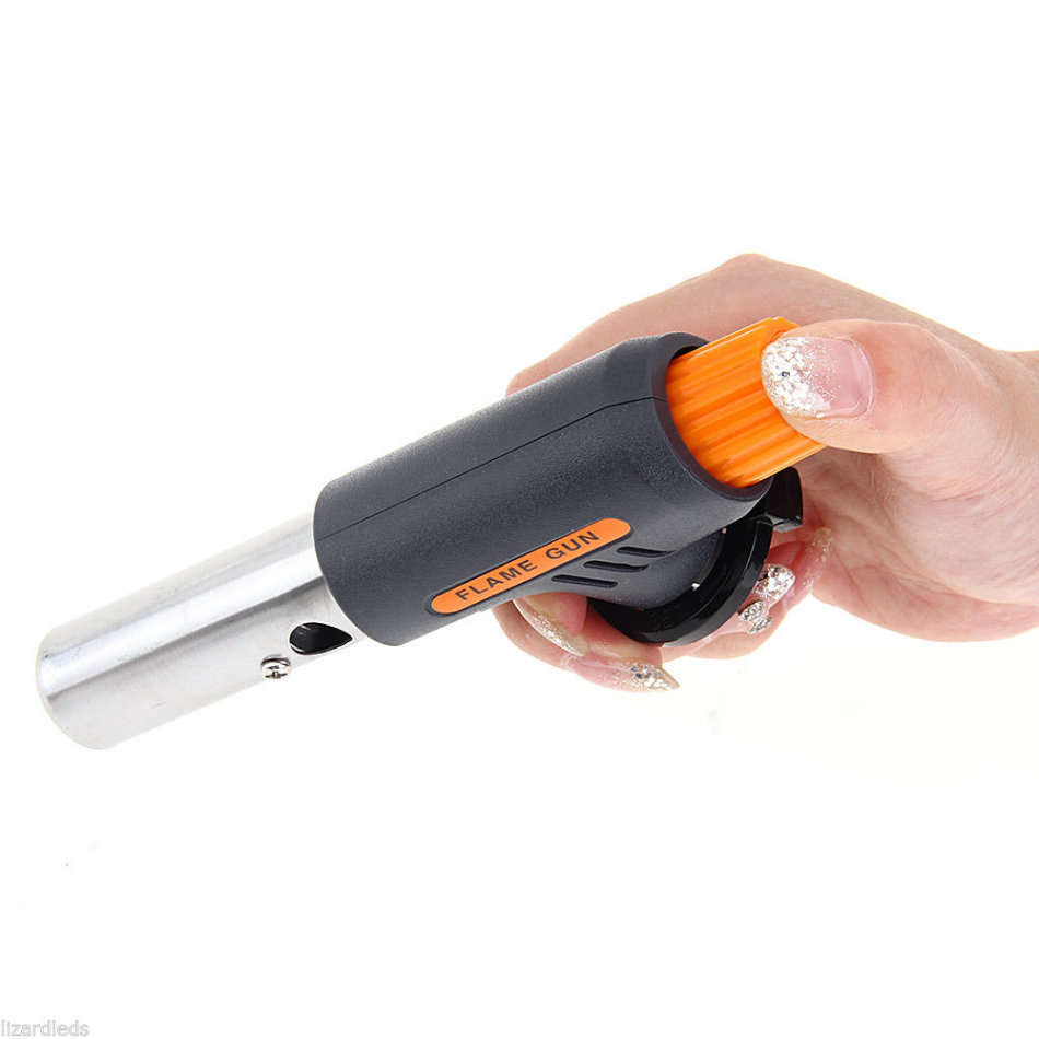 Portable Flame GUN Lighter Jet Torch Butane Gas Burner for Welding Camping BBQ