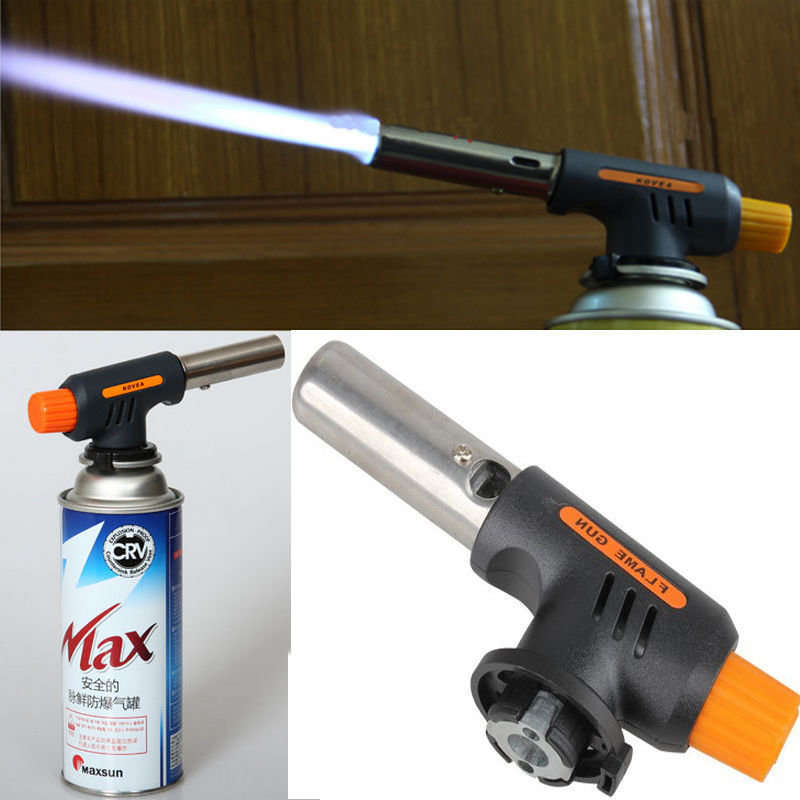 Portable Flame GUN Lighter Jet Torch Butane Gas Burner for Welding Camping BBQ
