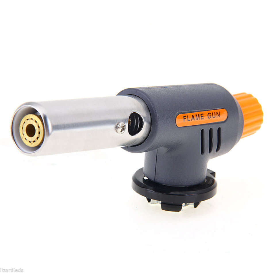 Portable Flame GUN Lighter Jet Torch Butane Gas Burner for Welding Camping BBQ