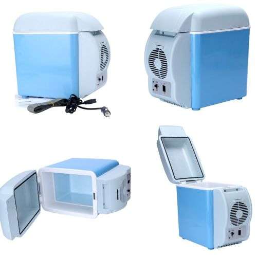7.5L 12V Portable Fridge Cooler Warmer Car Truck Refrigerator Freezer Fridge-Blue