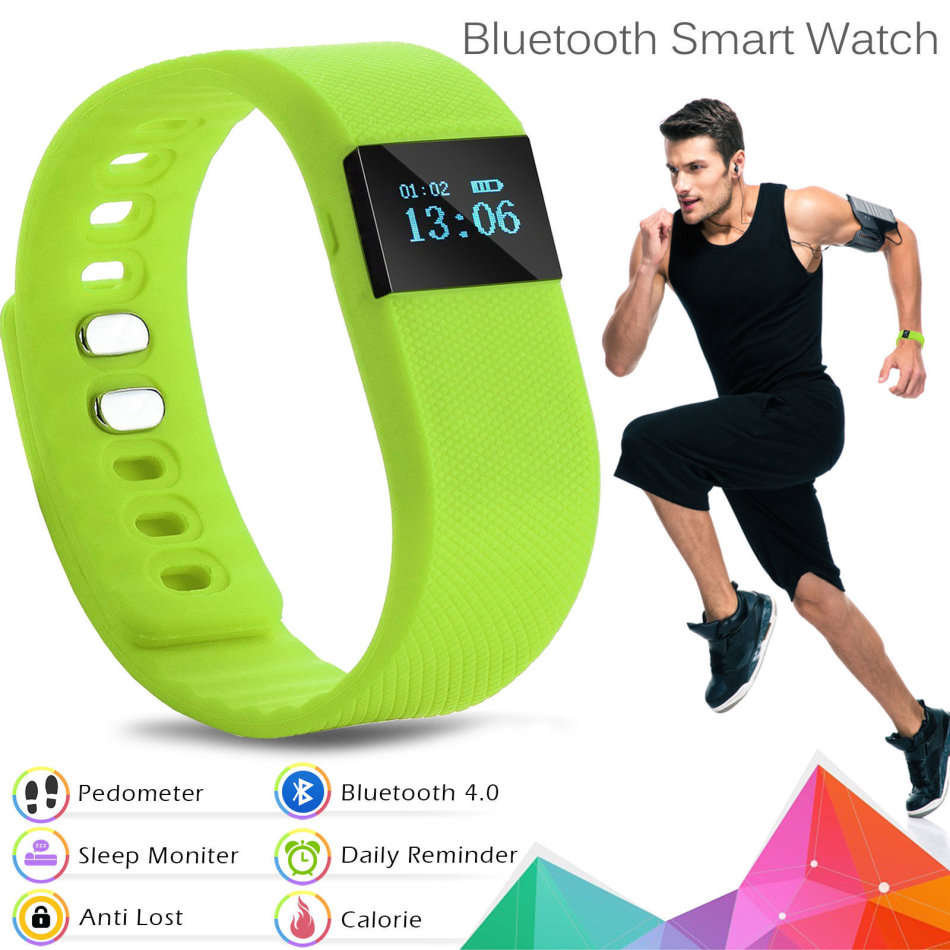 Bluetooth Smart Bracelet Sport Watch Step Calorie Counter Tracker Pedometer