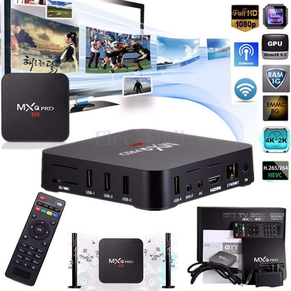 * LOCAL STOCK* MXQ Pro HD 4K Android 5.1 Smart TV BOX Internet Media Player(Netlfix, WiFi, Kodi)